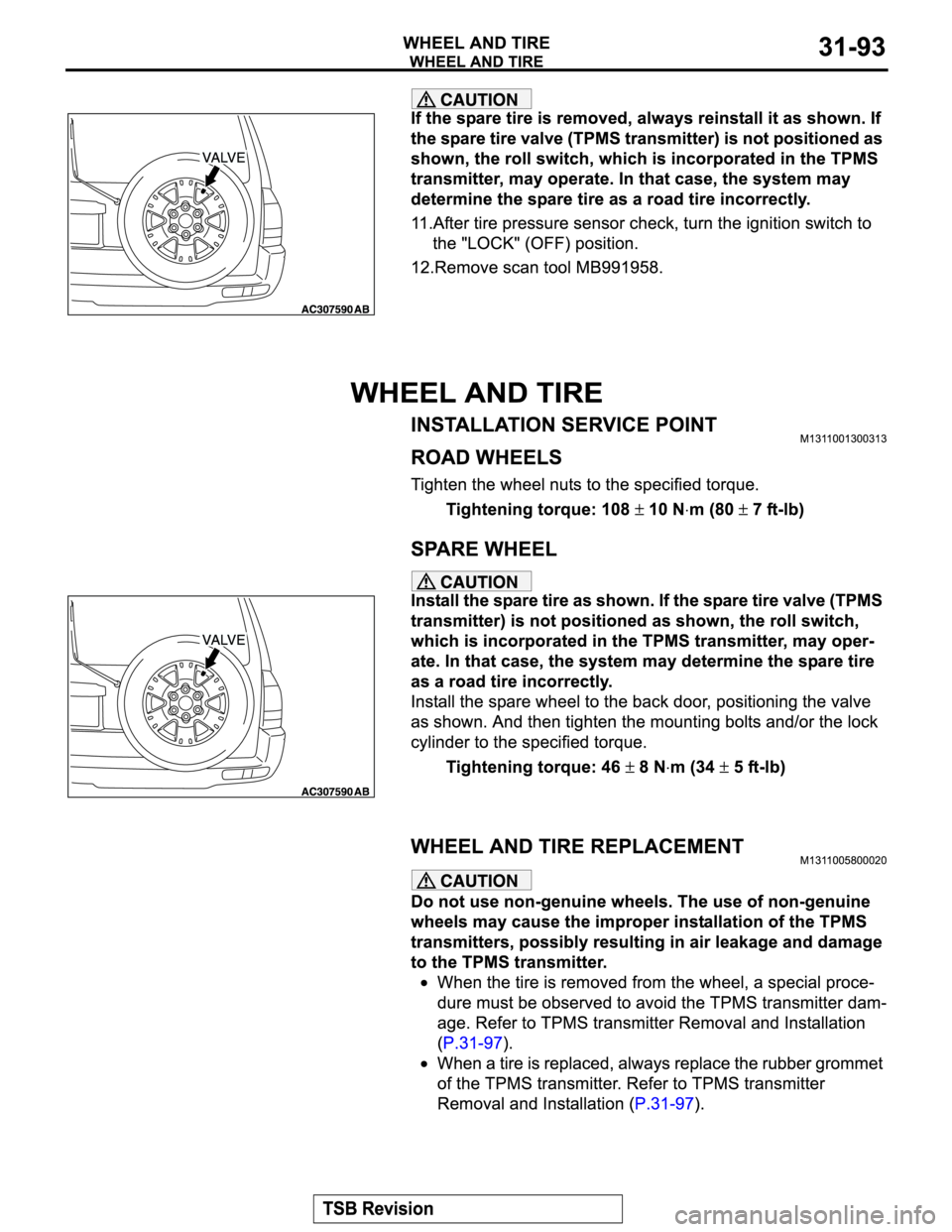 MITSUBISHI MONTERO 2004  Service User Guide 
