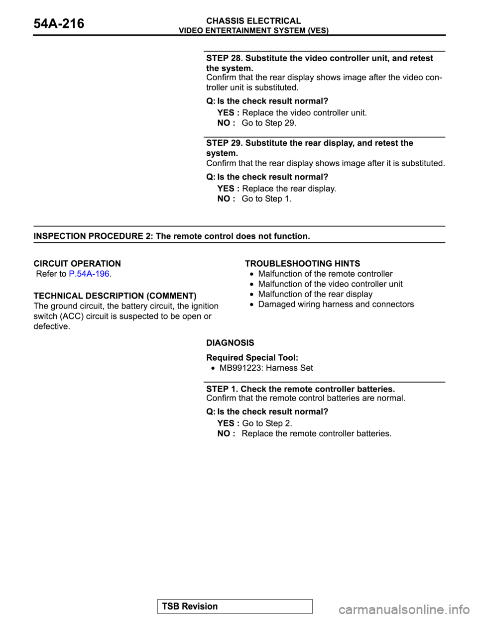 MITSUBISHI MONTERO 2004  Service Repair Manual 
