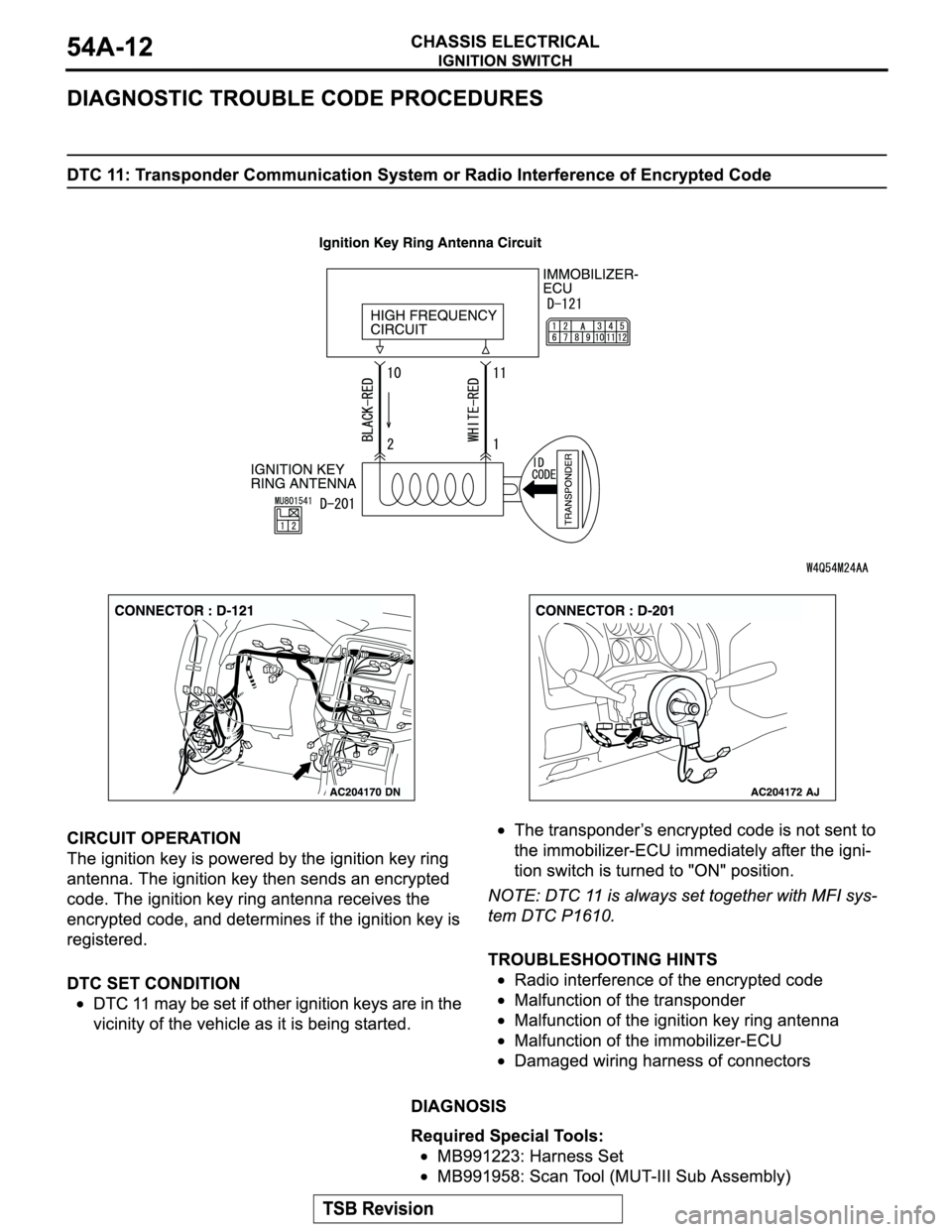 MITSUBISHI MONTERO 2004  Service Owners Guide 