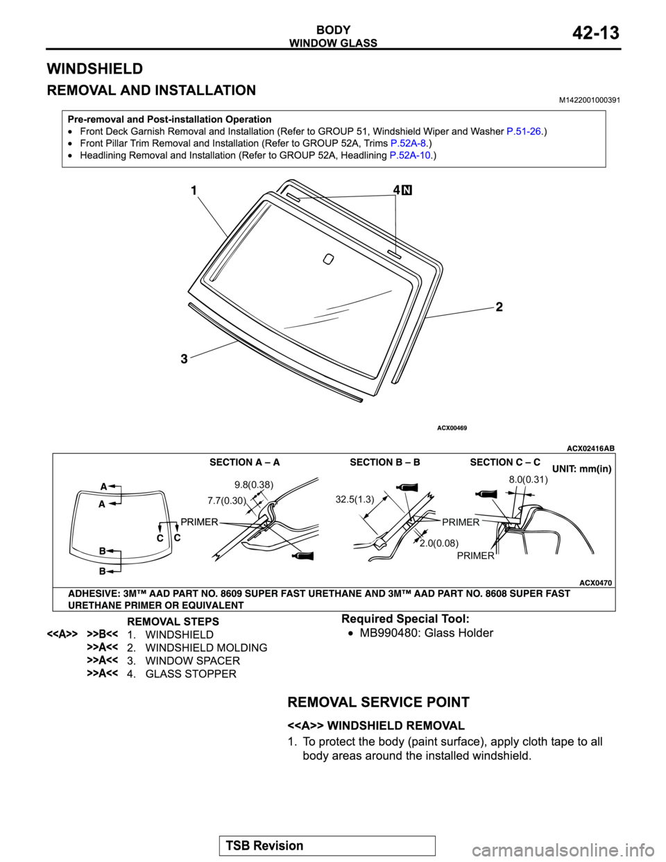 MITSUBISHI MONTERO 2004 Service Repair Manual 7.7(0.30)9.8(0.38)
PRIMER PRIMER32.5(1.3)
PRIMER
2.0(0.08)8.0(0.31)
PRIMER MITSUBISHI MONTERO 2004 Service Repair Manual 7.7(0.30)9.8(0.38)
PRIMER PRIMER32.5(1.3)
PRIMER
2.0(0.08)8.0(0.31)
PRIMER