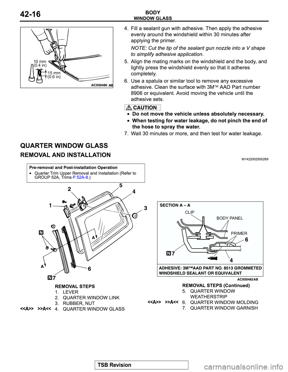 MITSUBISHI MONTERO 2004  Service Repair Manual 10 mm
(0.4 in)
15 mm
(0.6 in)
CLIP
PRIMER BODY PANEL 