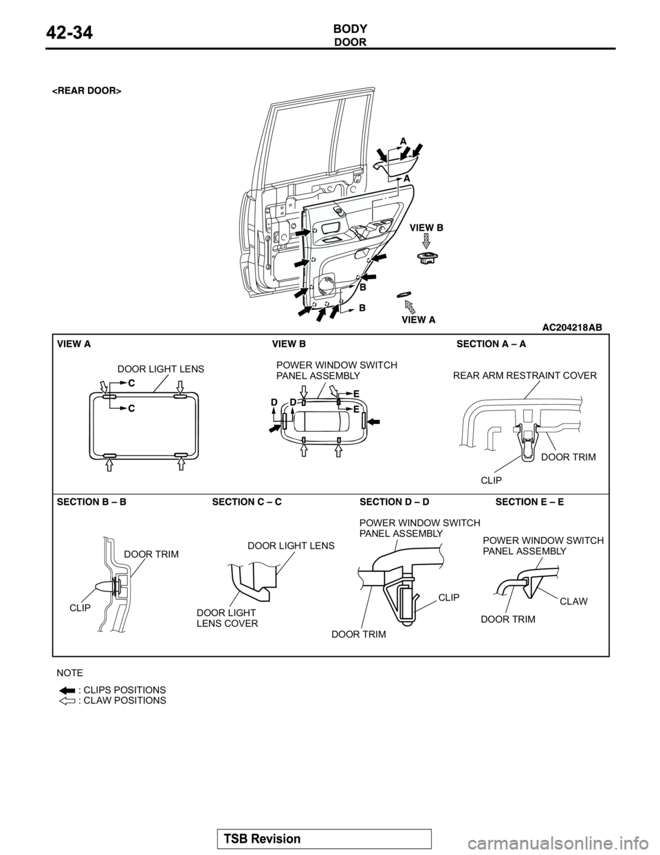 MITSUBISHI MONTERO 2004 Service Repair Manual DOOR LIGHT LENSPOWER WINDOW SWITCH
PANEL ASSEMBLYREAR ARM RESTRAINT COVER
CLIPDOOR TRIM
CLIPDOOR TRIMDOOR LIGHT
LENS COVER
DOOR LIGHT LENS
DOOR TRIM
CLIP
POWER WINDOW SWITCH
PA N E L A S S E M B MITSUBISHI MONTERO 2004 Service Repair Manual DOOR LIGHT LENSPOWER WINDOW SWITCH
PANEL ASSEMBLYREAR ARM RESTRAINT COVER
CLIPDOOR TRIM
CLIPDOOR TRIMDOOR LIGHT
LENS COVER
DOOR LIGHT LENS
DOOR TRIM
CLIP
POWER WINDOW SWITCH
PA N E L A S S E M B