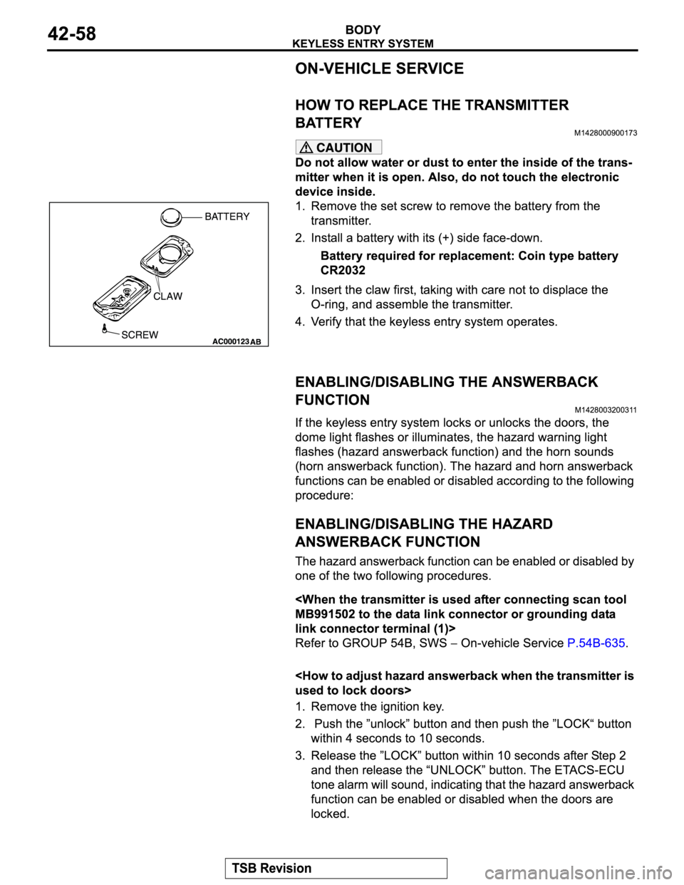 MITSUBISHI MONTERO 2004  Service Repair Manual 