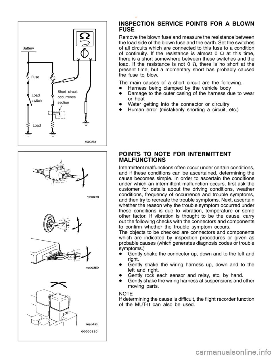 MITSUBISHI MONTERO 2000 Service User Guide B
atte ry
L o ad
s w it c h L
o ad S
ho rt cir c u it
o ccu rre n ce
s e ctio n MITSUBISHI MONTERO 2000 Service User Guide B
atte ry
L o ad
s w it c h L
o ad S
ho rt cir c u it
o ccu rre n ce
s e ctio n