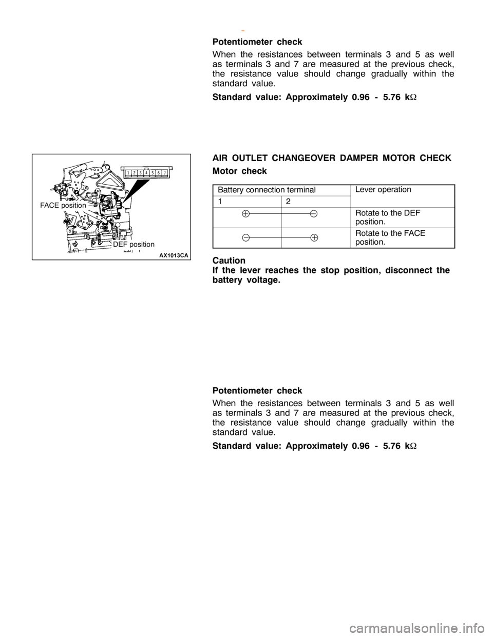 MITSUBISHI MONTERO 2000 Service Repair Manual L
eve r opera tio n 1 2
R
ota te to th e DEF
p osit io n. R
ota te to th e FA C E
p osit io n. F
A C E posit io n w
ww.W ork sh opM an uals .c o .u k
P urc h ased f r o m w ww.W ork sh opM an uals . MITSUBISHI MONTERO 2000 Service Repair Manual L
eve r opera tio n 1 2
R
ota te to th e DEF
p osit io n. R
ota te to th e FA C E
p osit io n. F
A C E posit io n w
ww.W ork sh opM an uals .c o .u k
P urc h ased f r o m w ww.W ork sh opM an uals .