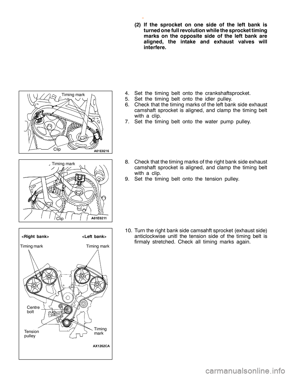 MITSUBISHI MONTERO 2000 Service Manual PDF T
im in g mark T
im in g mark
C lip T
im in g mark T
im in g m ark T
im in g
m ark T
e nsio n
p ulle y C
entr e
b olt
<
R ig ht ban k> <L eft ban k>
w
ww.W ork sh opM an uals .c o .u k
P urc h ased f MITSUBISHI MONTERO 2000 Service Manual PDF T
im in g mark T
im in g mark
C lip T
im in g mark T
im in g m ark T
im in g
m ark T
e nsio n
p ulle y C
entr e
b olt
<
R ig ht ban k> <L eft ban k>
w
ww.W ork sh opM an uals .c o .u k
P urc h ased f
