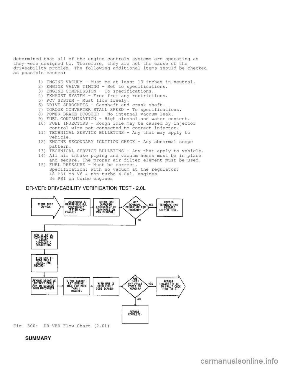 MITSUBISHI MONTERO 1991  Service Manual determined that all of the engine controls systems are operating as
they were designed to. Therefore, they are not the cause of the
driveability problem. The following additional items should be check