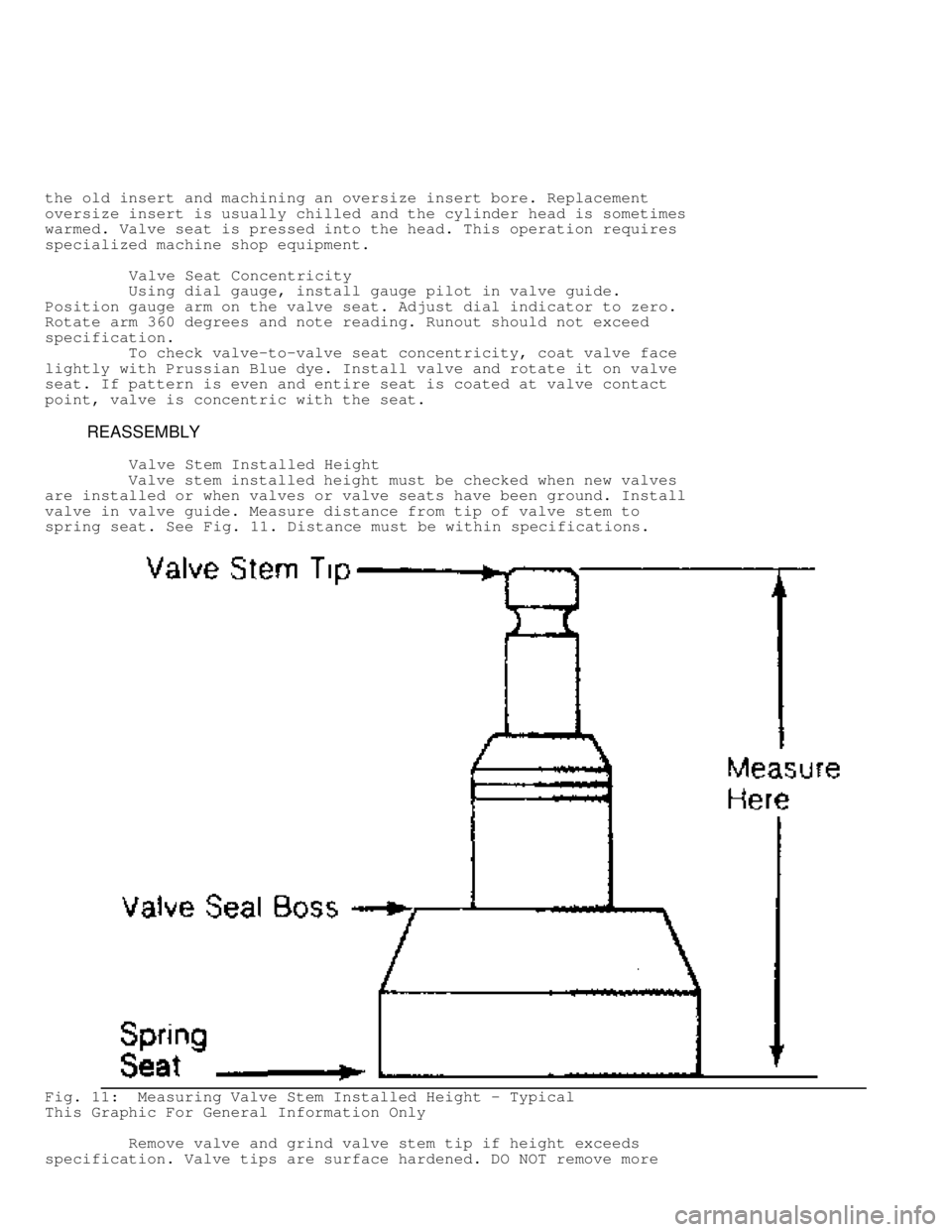MITSUBISHI MONTERO 1998 Service Manual the old insert and machining an oversize insert bore. Replacement
oversize insert is usually chilled and the cylinder head is sometimes
warmed. Valve seat is pressed into the head. This operation requ MITSUBISHI MONTERO 1998 Service Manual the old insert and machining an oversize insert bore. Replacement
oversize insert is usually chilled and the cylinder head is sometimes
warmed. Valve seat is pressed into the head. This operation requ