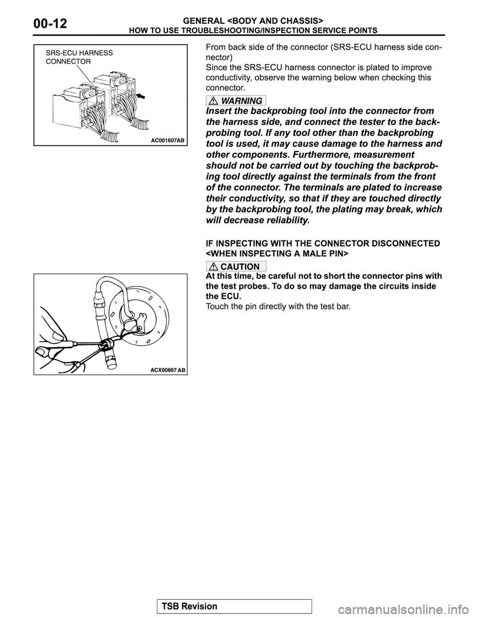 MITSUBISHI MONTERO SPORT 2004  Service Repair Manual WA R N I N G 