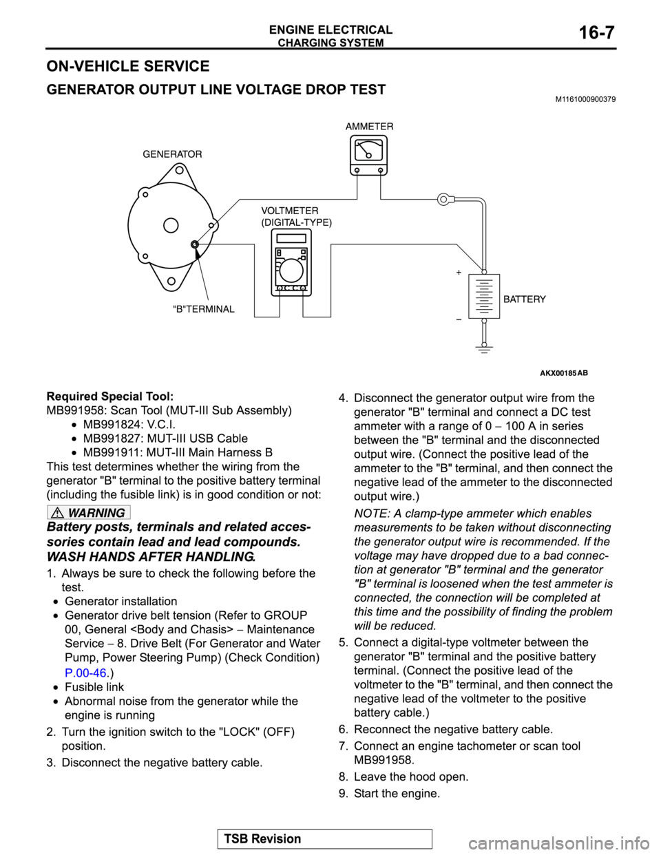 MITSUBISHI MONTERO SPORT 2004  Service Repair Manual WA R N I N G 