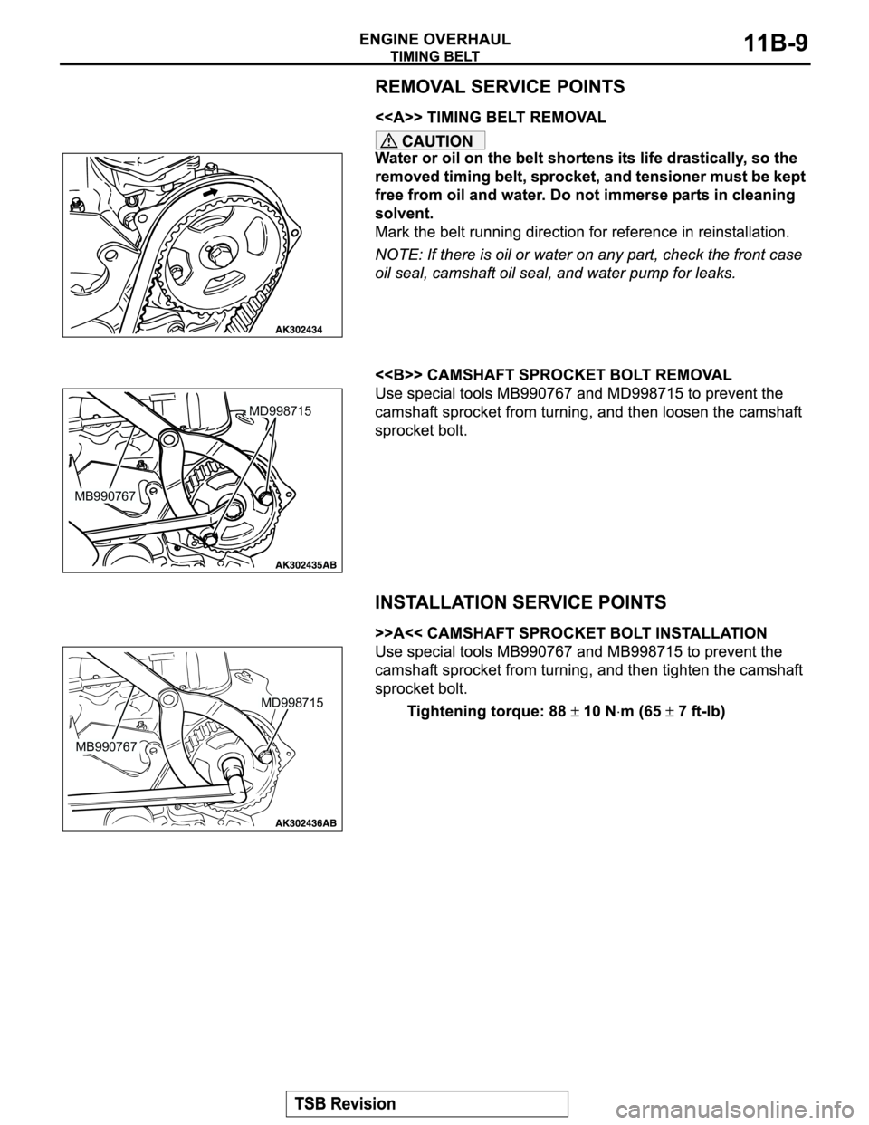 MITSUBISHI MONTERO SPORT 2004  Service Repair Manual MB990767
MD998715
MB990767
MD998715 
