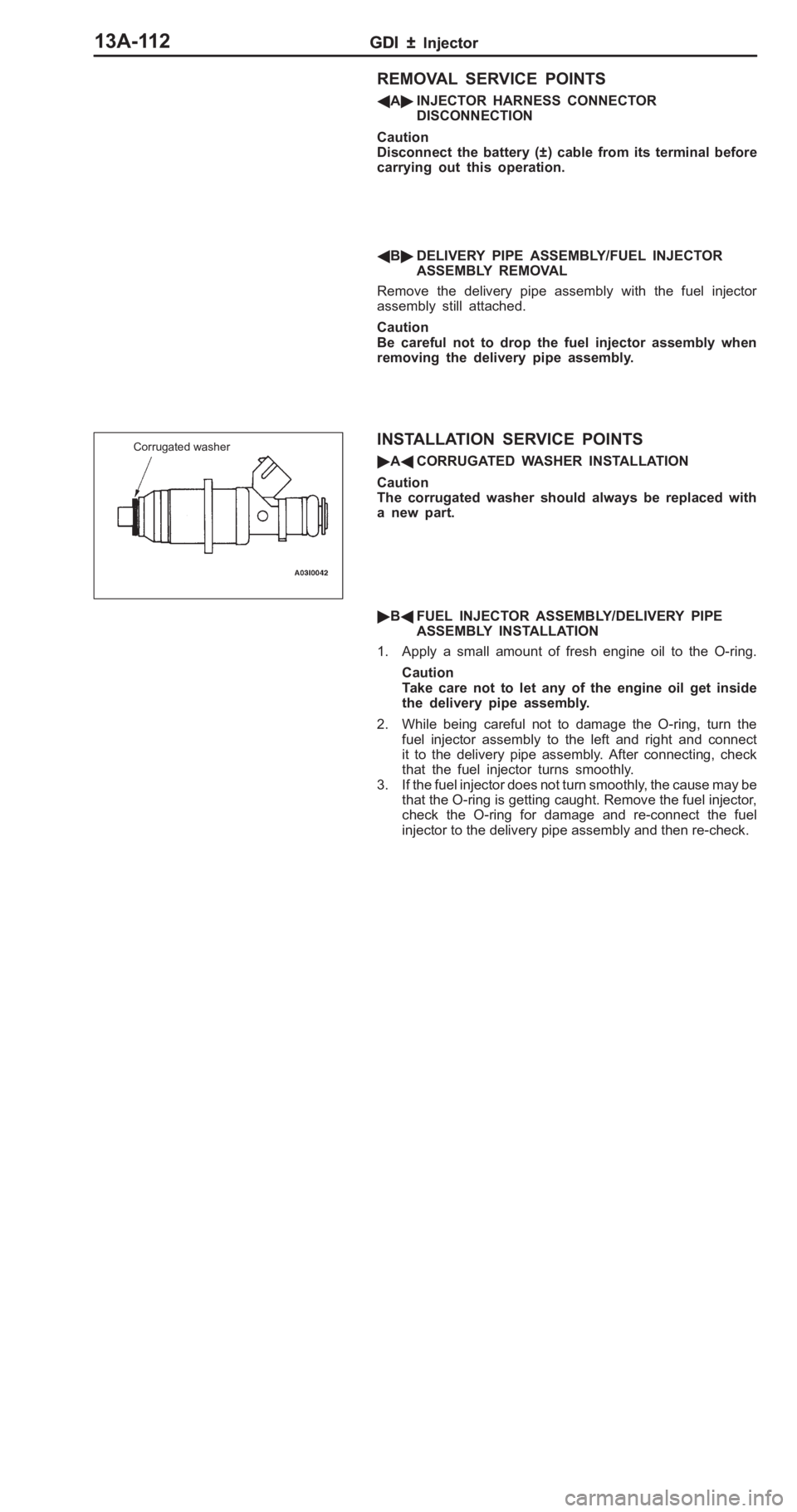 MITSUBISHI PAJERO PININ 2000  Workshop Manual 