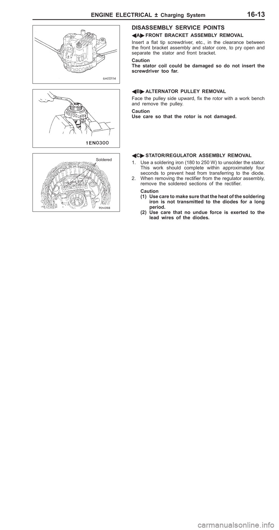MITSUBISHI PAJERO PININ 2000  Workshop Manual 