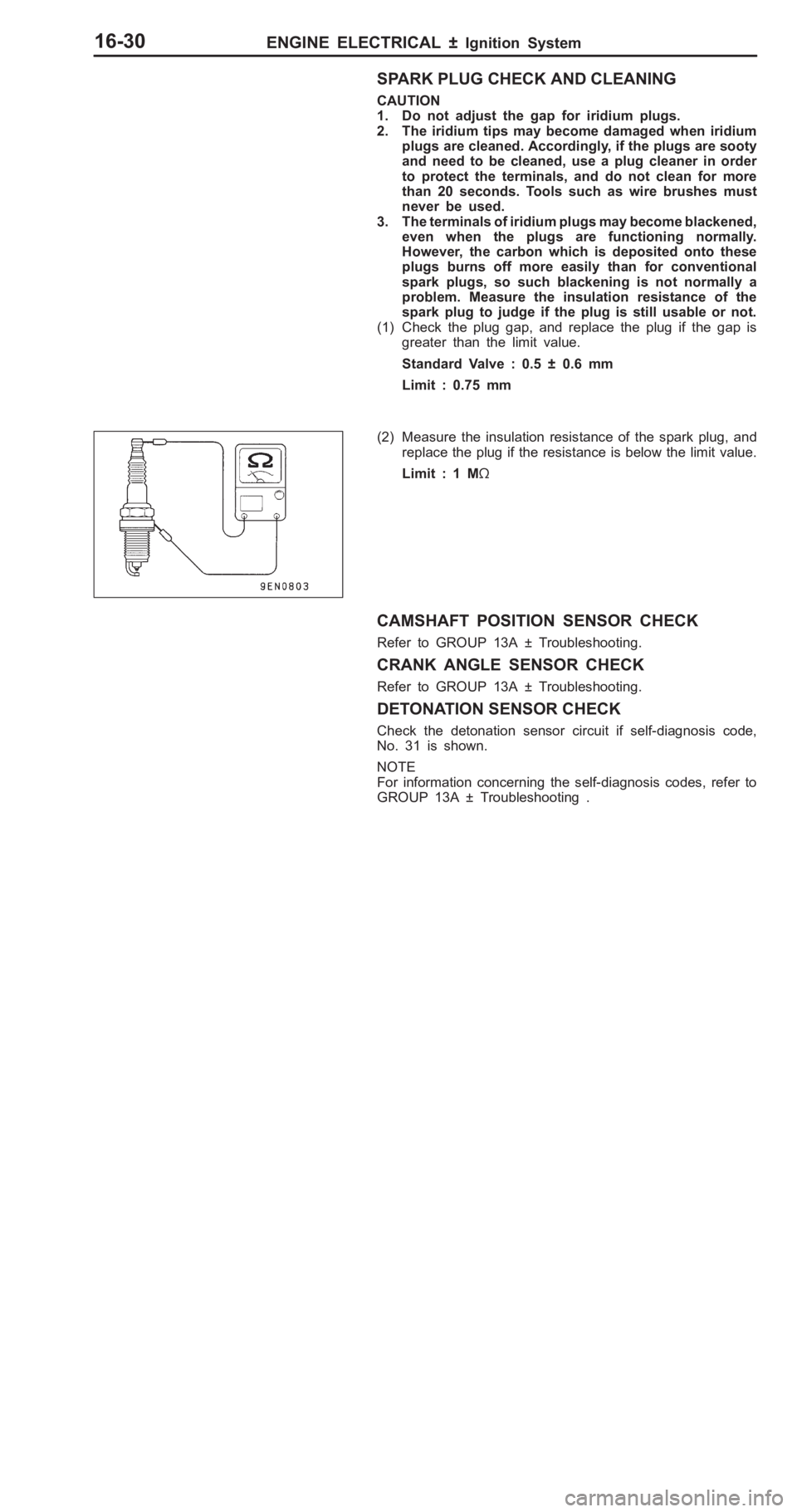 MITSUBISHI PAJERO PININ 2000  Workshop Manual 