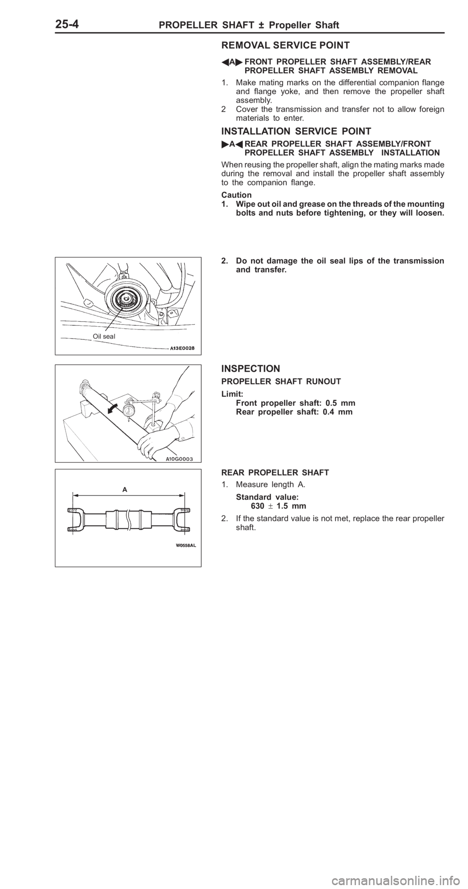 MITSUBISHI PAJERO PININ 2000  Workshop Manual 