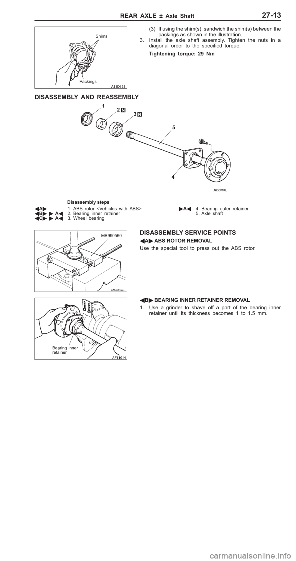 MITSUBISHI PAJERO PININ 2000  Workshop Manual �
�0�3�3�+�4�7�+ �0
�����
 � ���
 �
��
� � �� ��
 �� 
