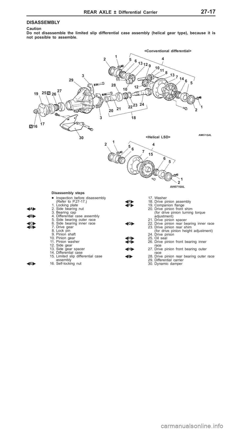 MITSUBISHI PAJERO PININ 2000  Workshop Manual �.
�1
�3
�F
�/
�.�0
�.�.
�.
�1
�.�2
�. �6 �.
�F
�.
�/
�1�0 �1
�. �1
�1 �1
�2 �1
�3
�1
�4 �1
�6
�1 �5 �1
�/
�.�1�.
�2
�5
�. �.
�2
�.�3
�4
�. �5
�1�4
�5
�6
<
C onven tio nal d if fe re n tia l> 1
5 7
<
