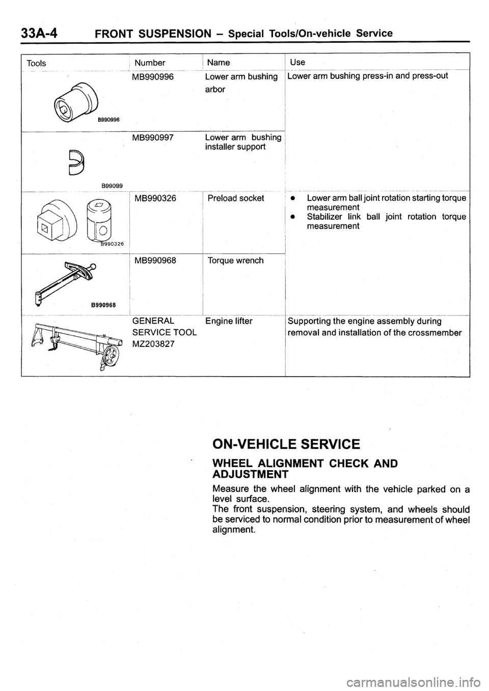 MITSUBISHI PAJERO PININ 2000  Workshop Manual 