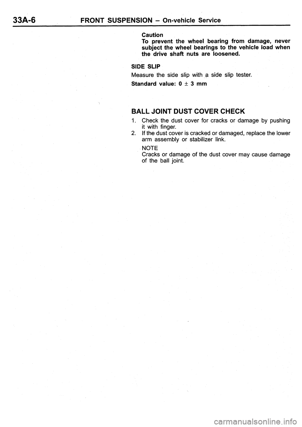 MITSUBISHI PAJERO PININ 2000 Workshop Manual MITSUBISHI PAJERO PININ 2000 Workshop Manual