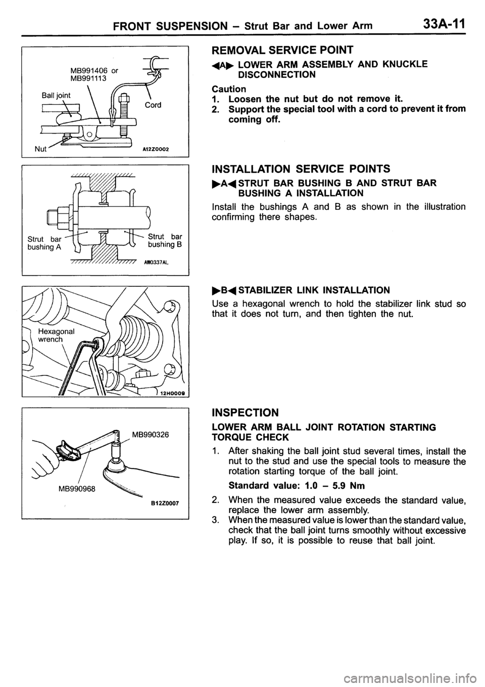 MITSUBISHI PAJERO PININ 2000 Workshop Manual MITSUBISHI PAJERO PININ 2000 Workshop Manual