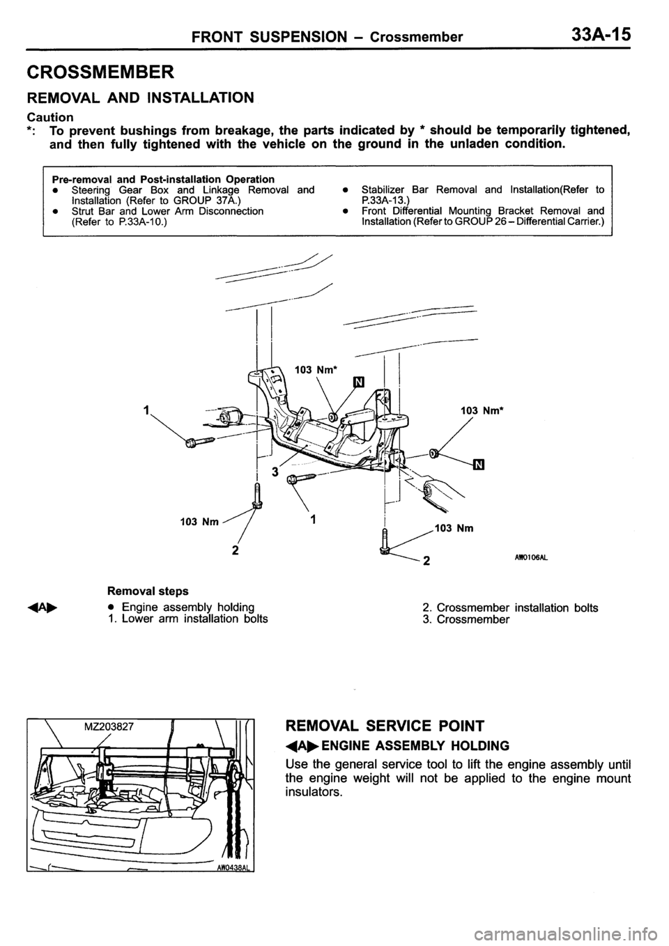 MITSUBISHI PAJERO PININ 2000  Workshop Manual 