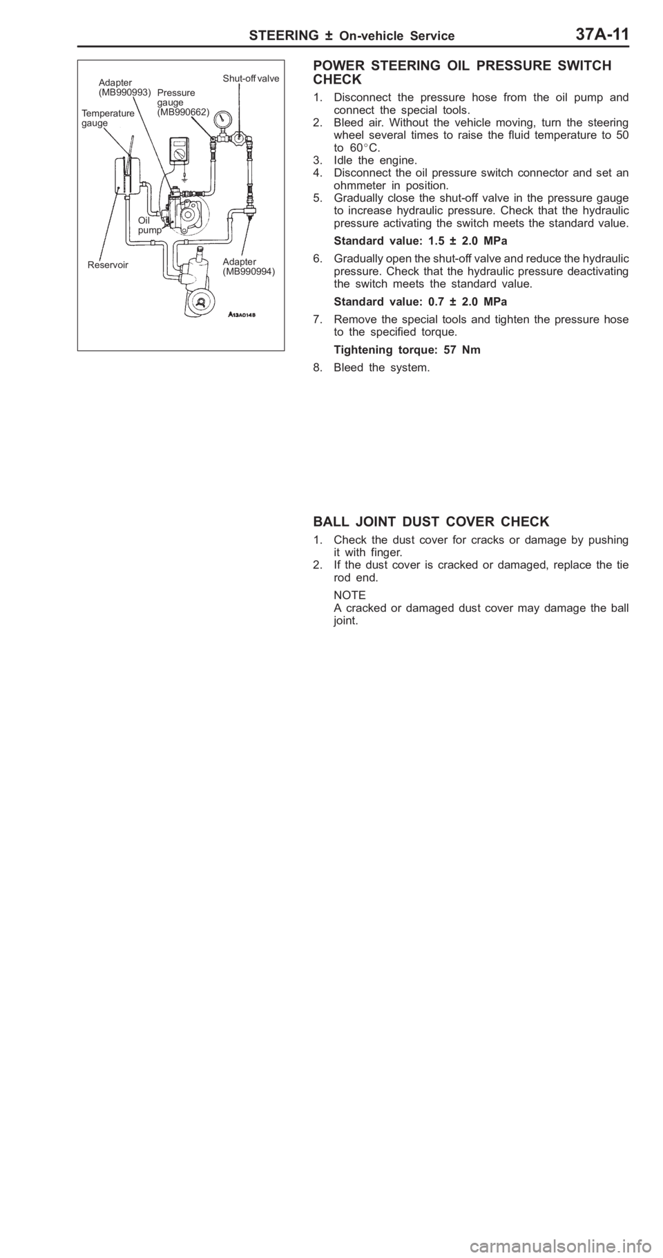 MITSUBISHI PAJERO PININ 2000  Workshop Manual 