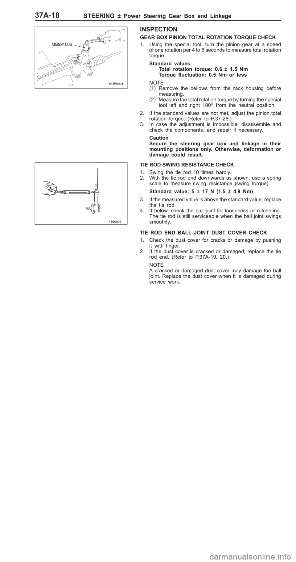 MITSUBISHI PAJERO PININ 2000  Workshop Manual 