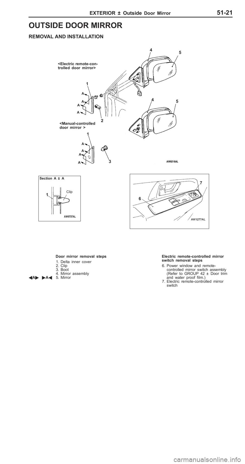MITSUBISHI PAJERO PININ 2000  Workshop Manual 