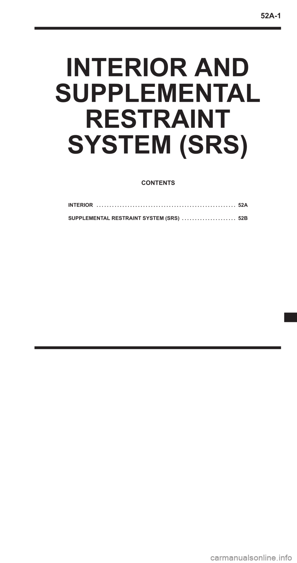 MITSUBISHI PAJERO PININ 2000  Workshop Manual 