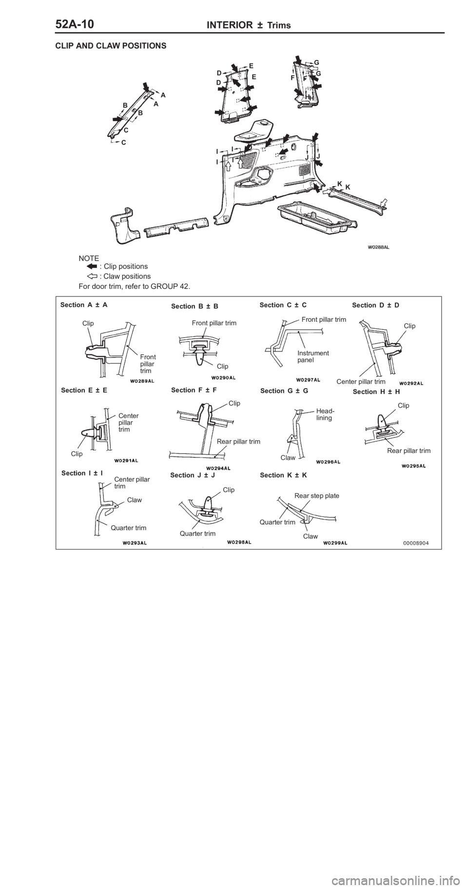 MITSUBISHI PAJERO PININ 2000  Workshop Manual 
