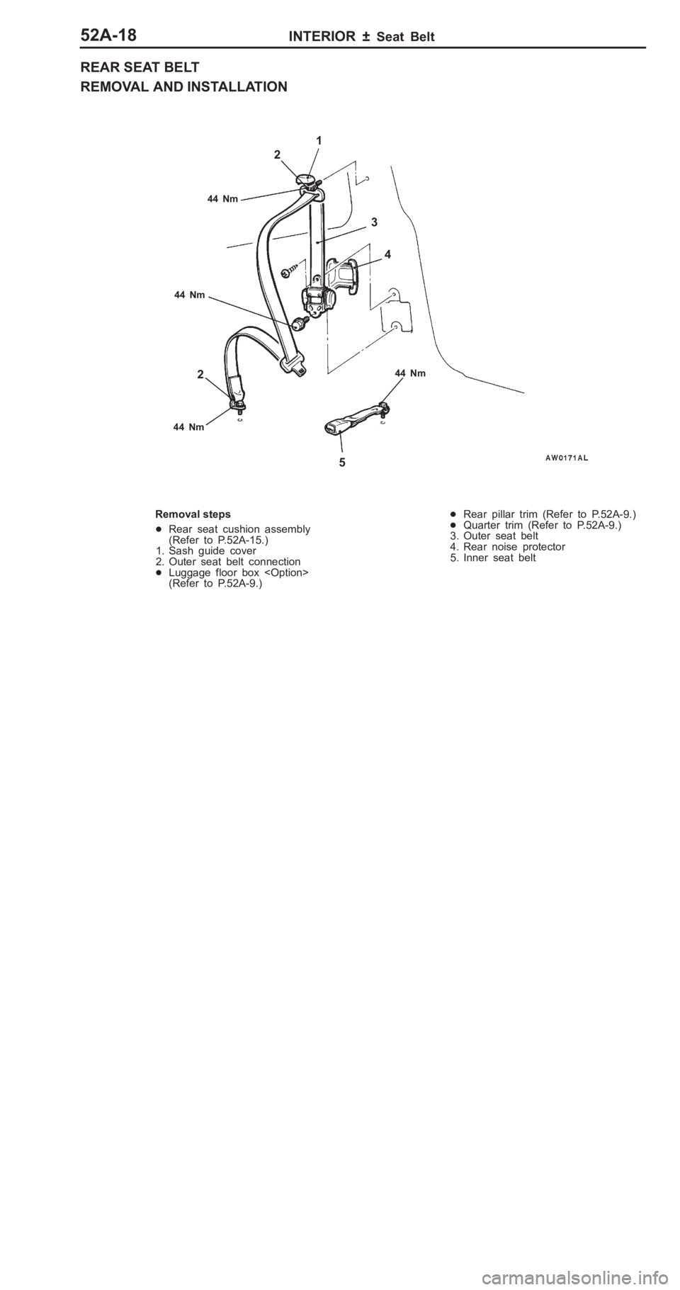 MITSUBISHI PAJERO PININ 2000  Workshop Manual 