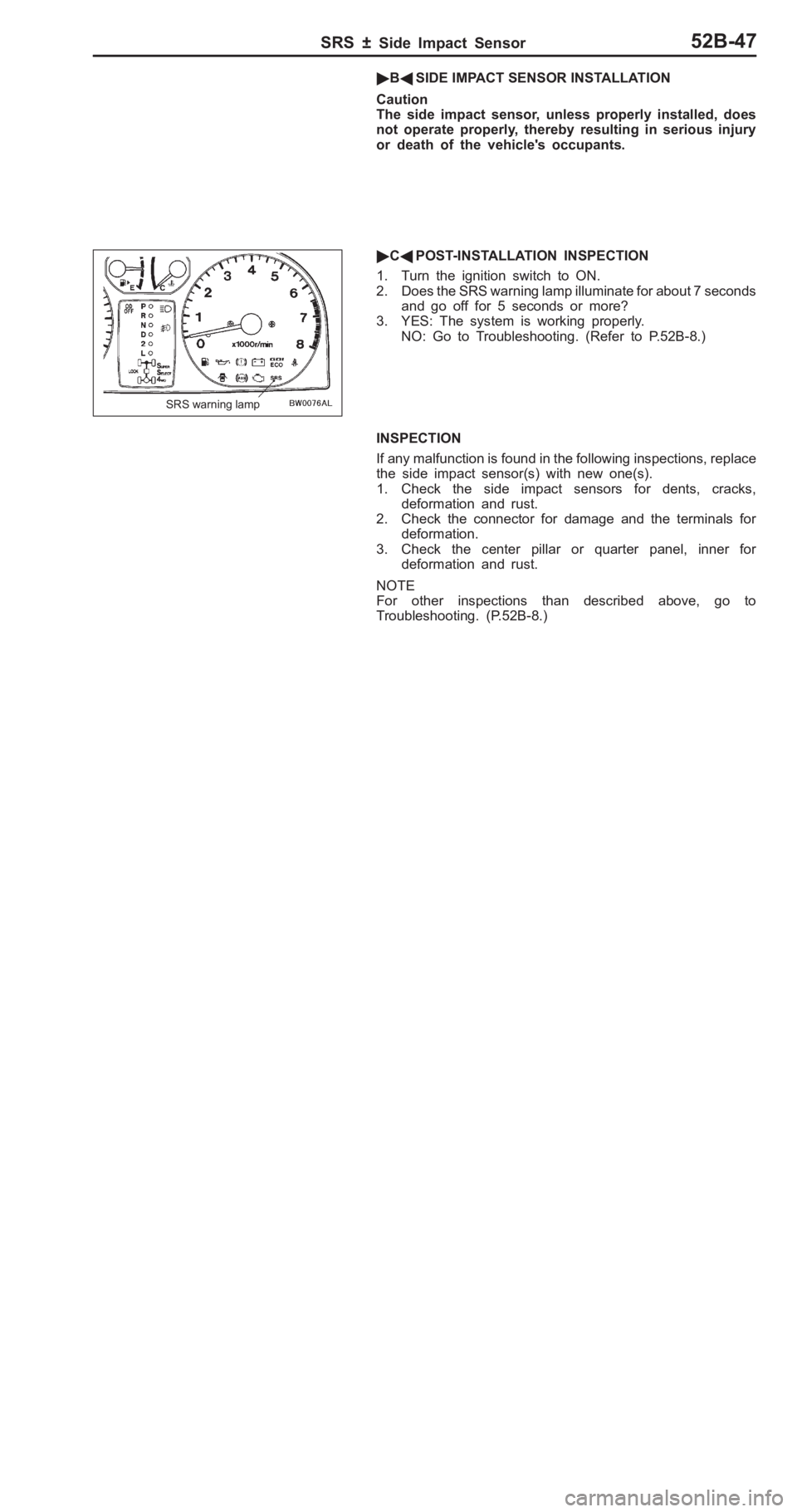 MITSUBISHI PAJERO PININ 2000  Workshop Manual 