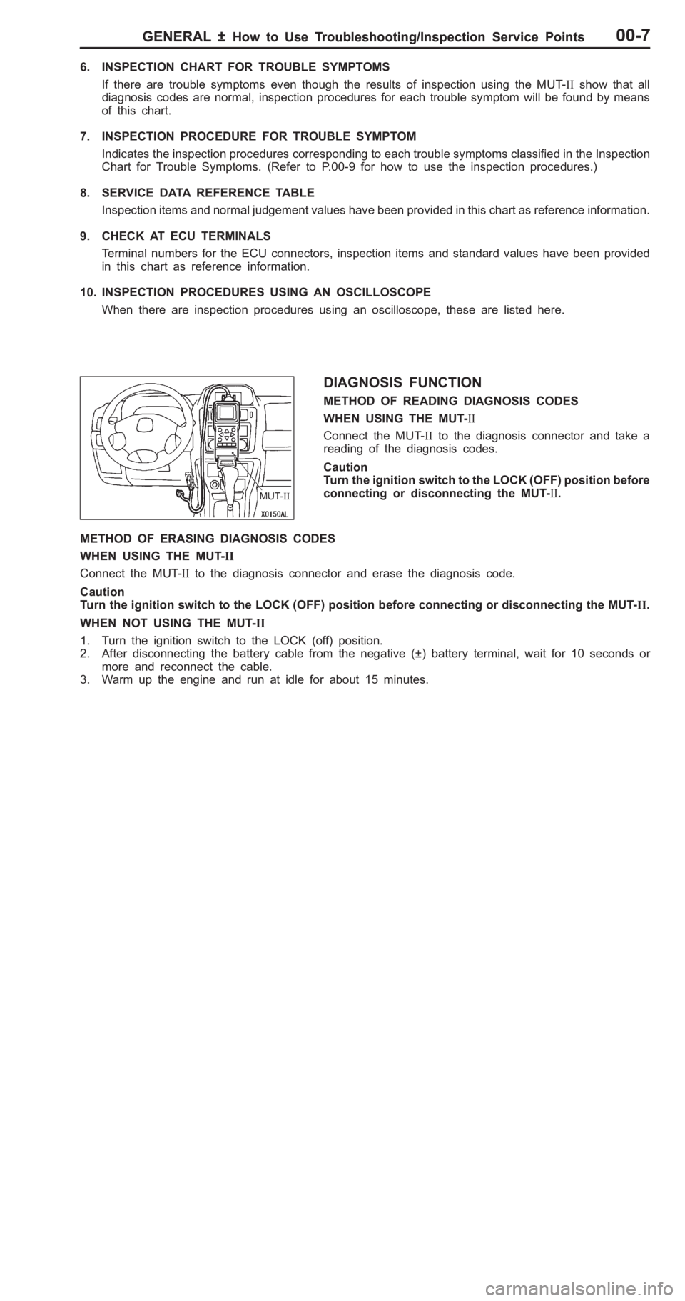 MITSUBISHI PAJERO PININ 2000  Workshop Manual 