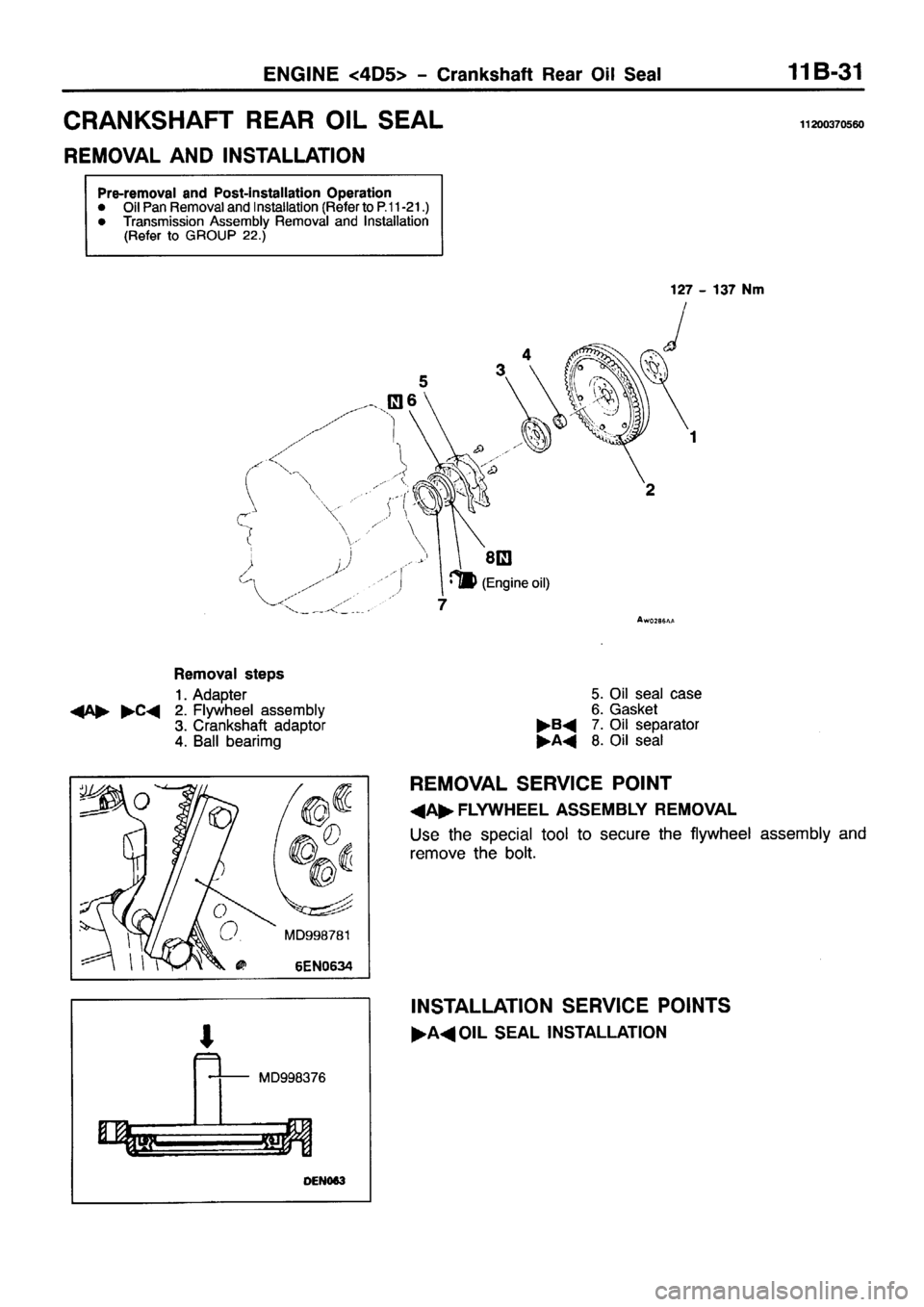 MITSUBISHI PAJERO SPORT 1999 Workshop Manual MITSUBISHI PAJERO SPORT 1999 Workshop Manual