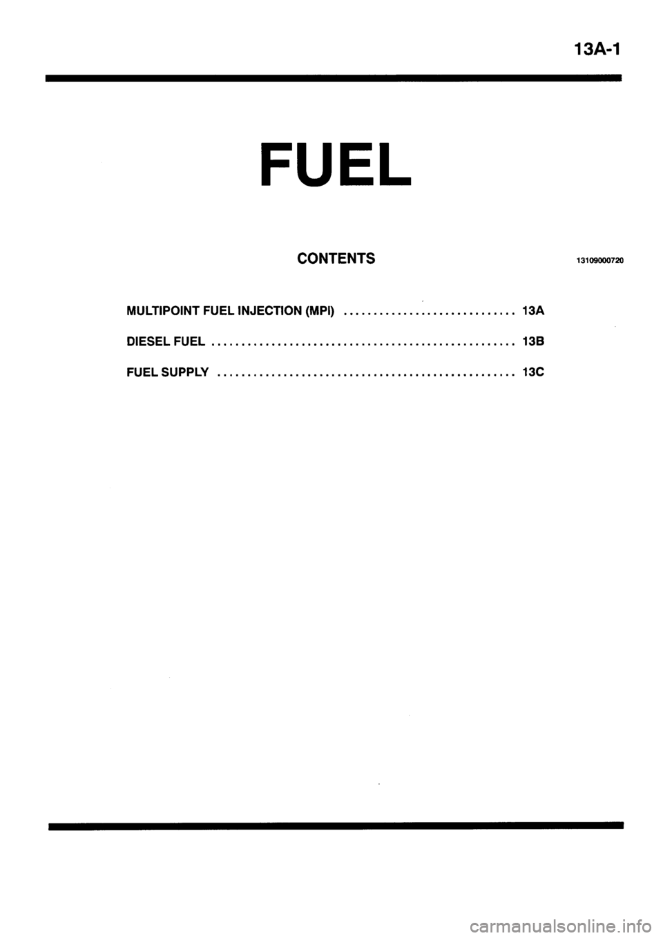 MITSUBISHI PAJERO SPORT 1999  Workshop Manual 