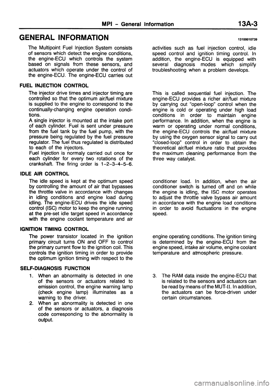 MITSUBISHI PAJERO SPORT 1999  Workshop Manual 