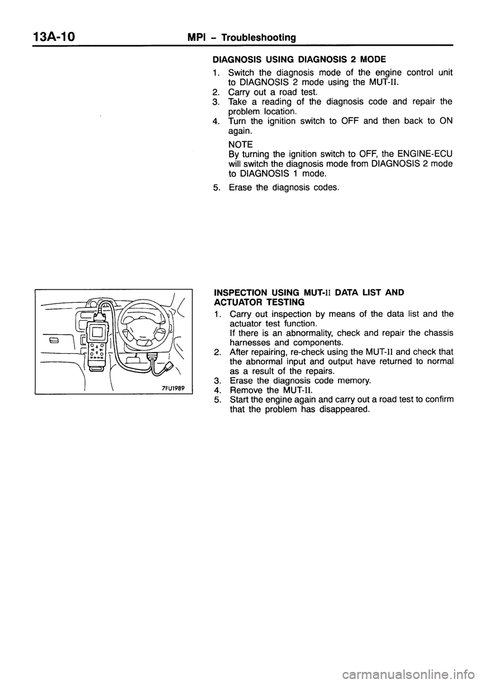 MITSUBISHI PAJERO SPORT 1999  Workshop Manual 