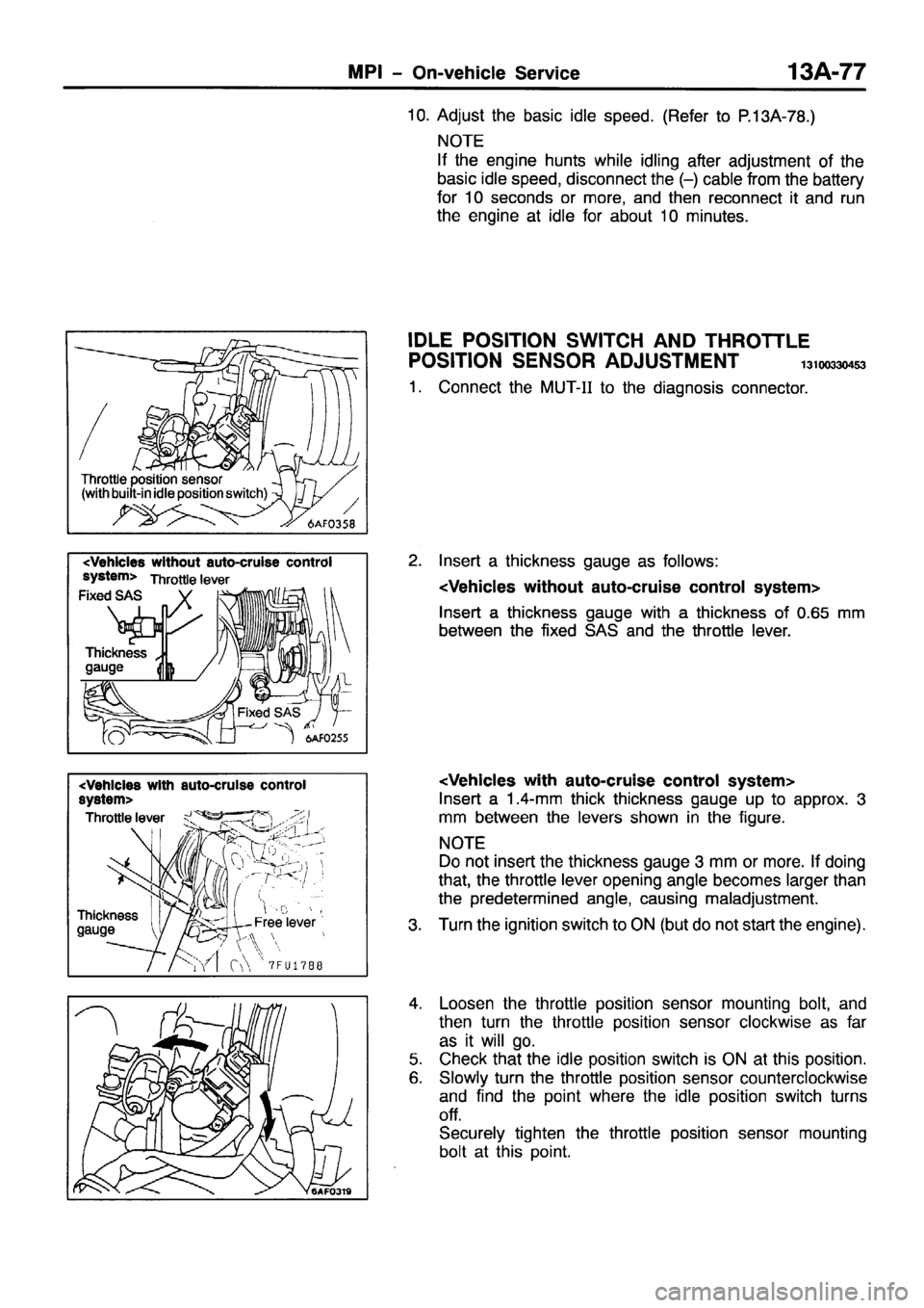 MITSUBISHI PAJERO SPORT 1999 Workshop Manual MITSUBISHI PAJERO SPORT 1999 Workshop Manual