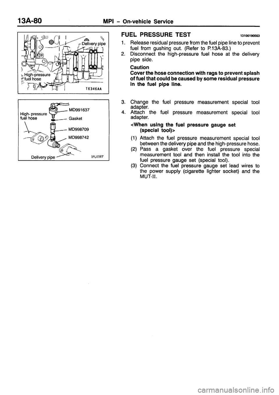 MITSUBISHI PAJERO SPORT 1999 Workshop Manual MITSUBISHI PAJERO SPORT 1999 Workshop Manual