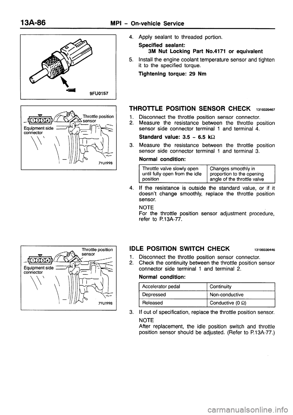 MITSUBISHI PAJERO SPORT 1999  Workshop Manual 