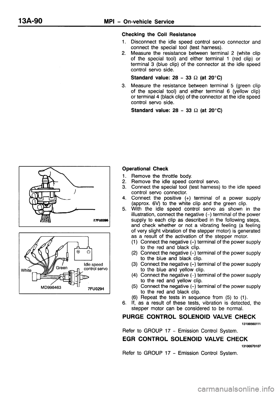MITSUBISHI PAJERO SPORT 1999  Workshop Manual 