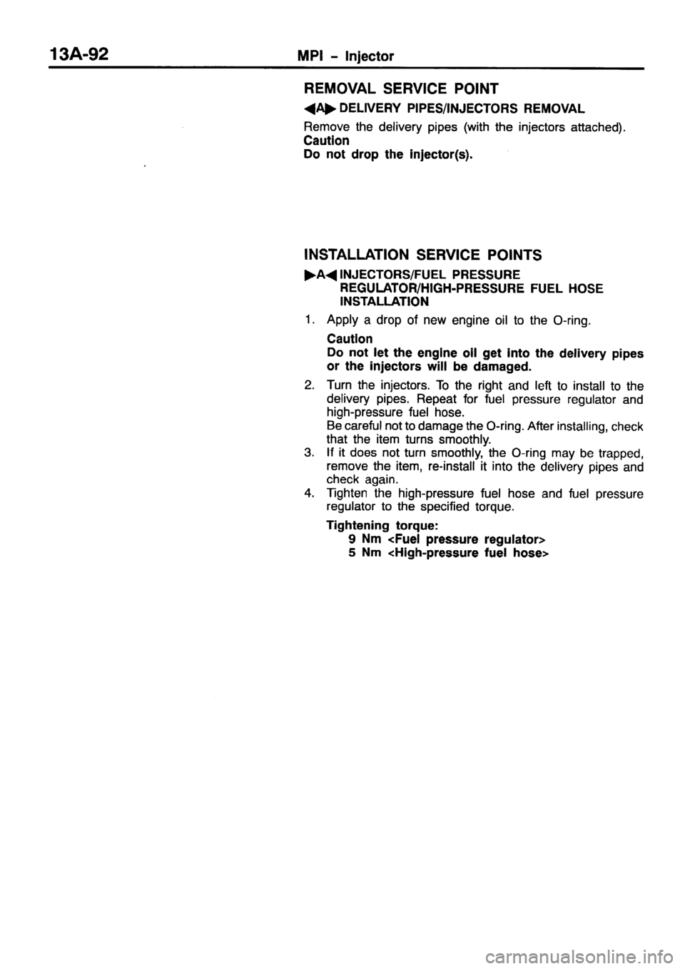 MITSUBISHI PAJERO SPORT 1999  Workshop Manual 