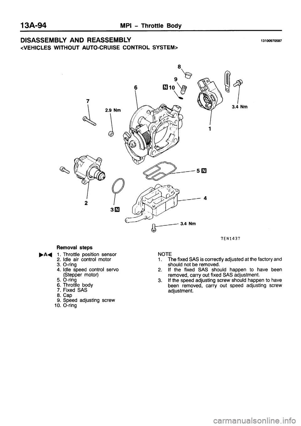 MITSUBISHI PAJERO SPORT 1999  Workshop Manual 