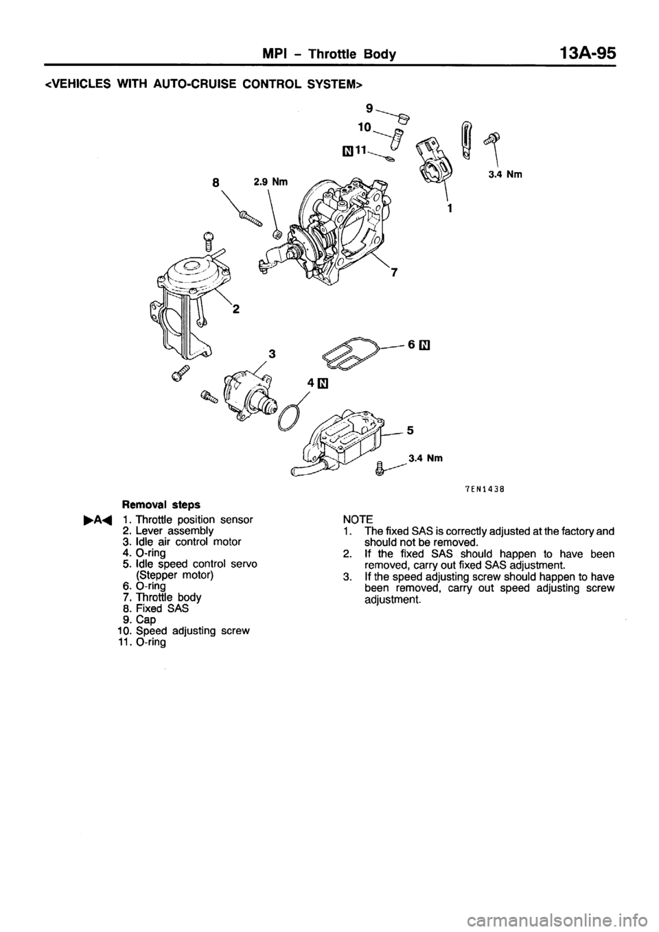 MITSUBISHI PAJERO SPORT 1999  Workshop Manual 