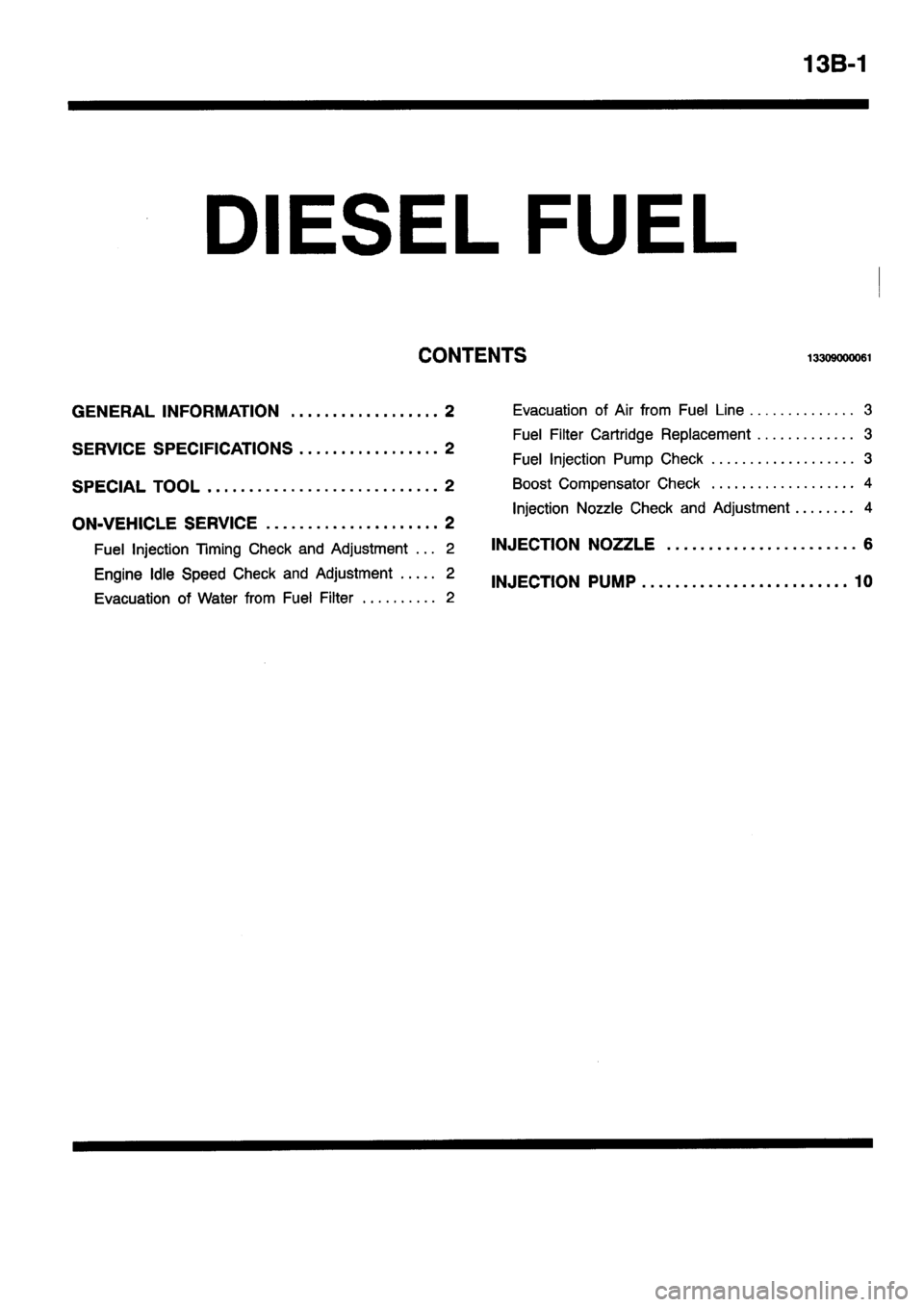 MITSUBISHI PAJERO SPORT 1999 Workshop Manual MITSUBISHI PAJERO SPORT 1999 Workshop Manual