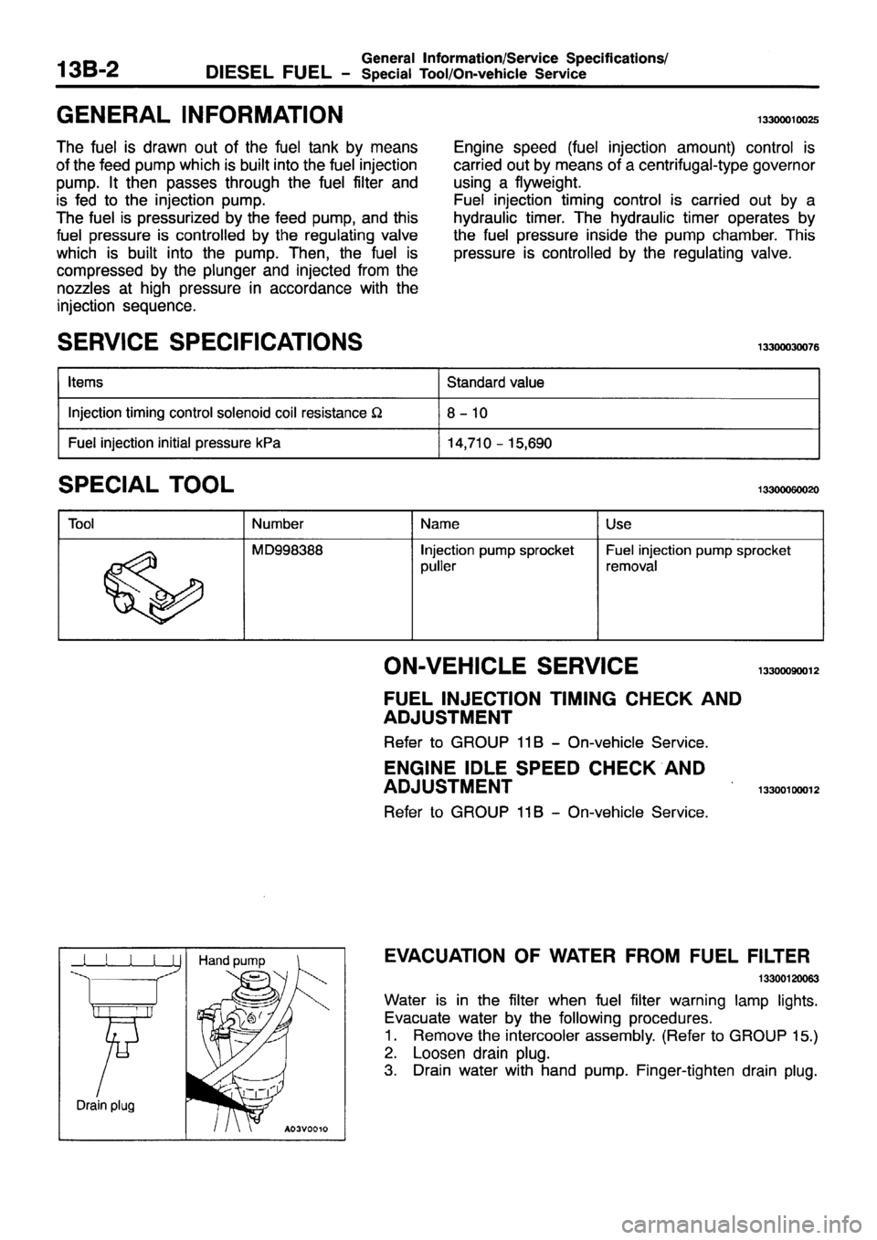 MITSUBISHI PAJERO SPORT 1999 Workshop Manual MITSUBISHI PAJERO SPORT 1999 Workshop Manual