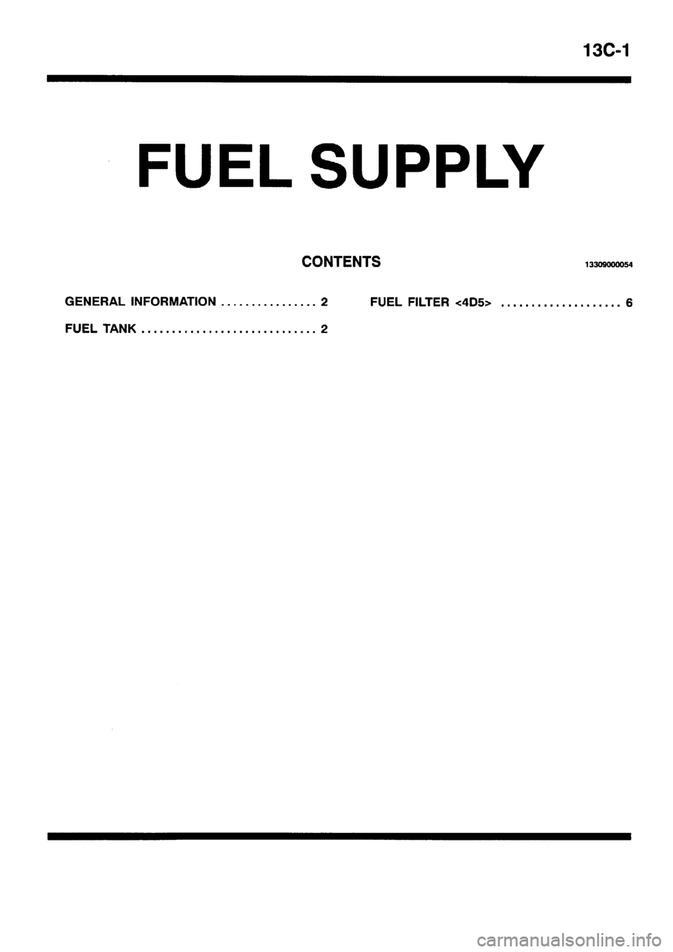 MITSUBISHI PAJERO SPORT 1999 Workshop Manual MITSUBISHI PAJERO SPORT 1999 Workshop Manual