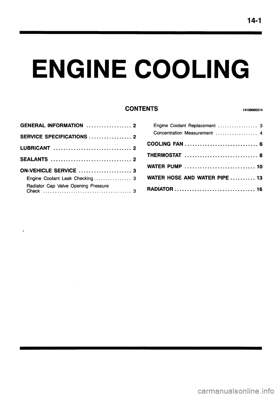 MITSUBISHI PAJERO SPORT 1999 Workshop Manual MITSUBISHI PAJERO SPORT 1999 Workshop Manual