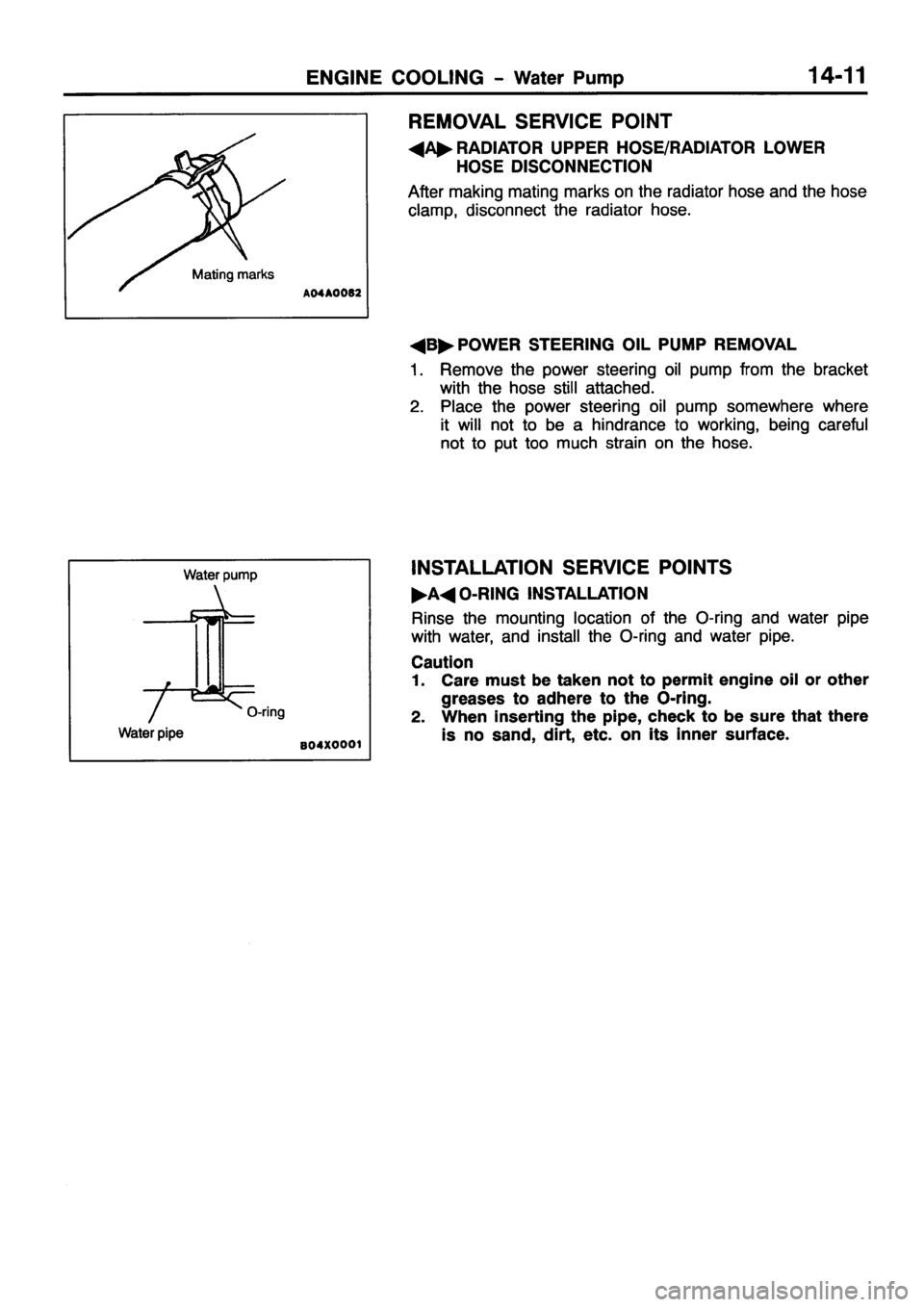 MITSUBISHI PAJERO SPORT 1999 Workshop Manual MITSUBISHI PAJERO SPORT 1999 Workshop Manual