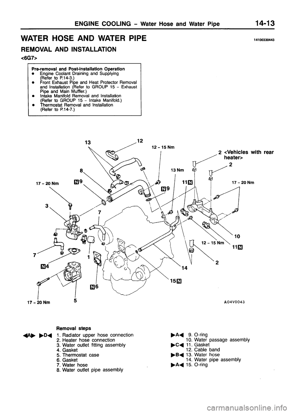 MITSUBISHI PAJERO SPORT 1999 Workshop Manual MITSUBISHI PAJERO SPORT 1999 Workshop Manual